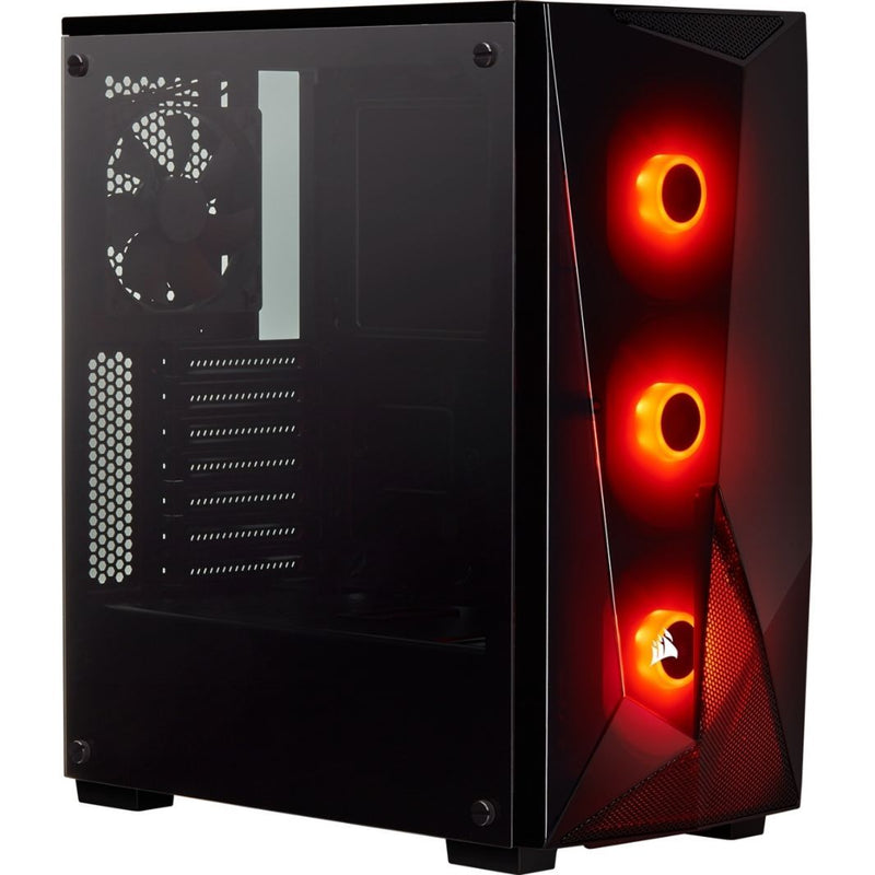 Corsair SPEC-DELTA RGB Tempered Glass, 3x RGB LED Fans included, Mid-Tower ATX Gaming Case, Black.