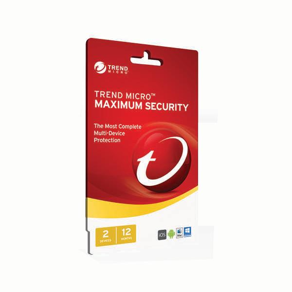 Trend Micro Maximum Security 2017- 1-2 Devices